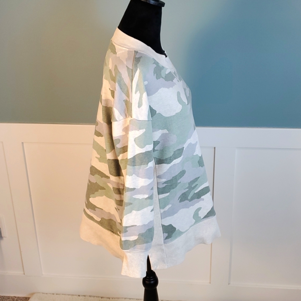 Aerie Light Camo Oversized Sweatshirt XS - Picture 5 of 16